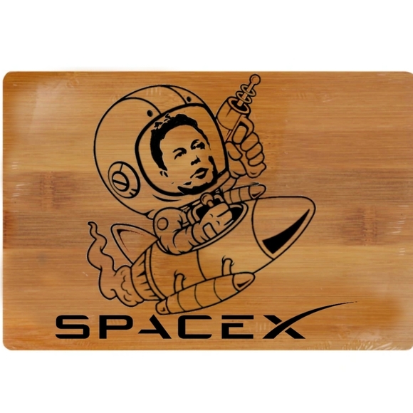 SpaceX cutting board - Picture 2 of 3